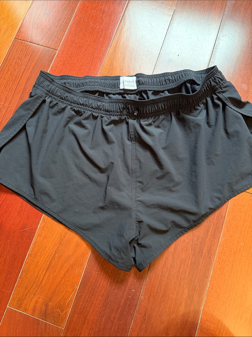 Classic Black Athletic Shorts with Drawstring Waist